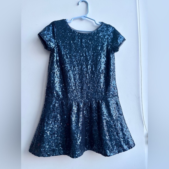 GAP Kids Girls 3 Piece Bundle Sequin Dress, Pink Skirt, Gray Cardigain - Picture 2 of 16